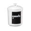 White 32 Oz. Round Melamine Condiment Jar