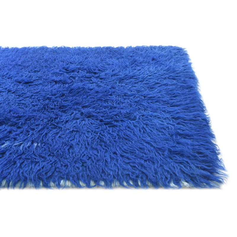 4 Ft Rectangle Pinson Blue Rug