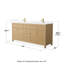 Pendry 72" Freestanding Double Bathroom Vanity with Quartz Top-1264062679