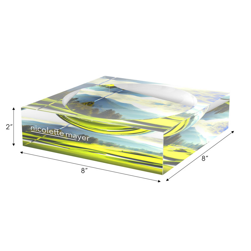 Decorative Tray, 8"W x 8"D x 2"H