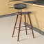 Tellis Mid-Century Modern Armless Stool in Faux Leather and Wood-1457241260-1457241258-1457241239
