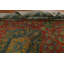 Tapis rouge en laine noué à la main de conception unique de style années 1960 de 9 pi 8 po x 12 pi 1 po Anari