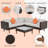 Leisel 81.1'' Wicker Outdoor Patio Sectional Set-1430752365-1430752364