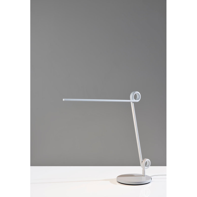 Lampe de bureau à DEL avec nœuds, Blanc, Blanc
