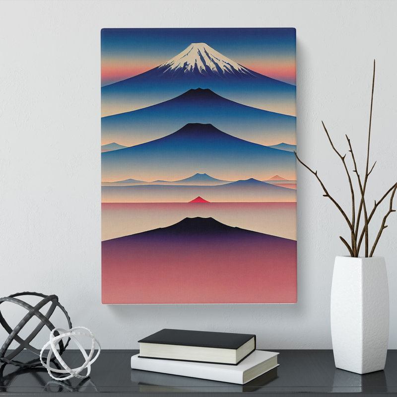The Japanese Mountains - Wrapped Canvas, 50cm H x 35cm W x 3cm D
