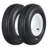 Heavy-Duty 4.80-8 Trailer Tire and Wheel Set of 2 – 6PR Load Range C, 4 Lug White Modular Wheels, All-Weather Bias Construction – Complete Assembly, Durable Replacement for Utility, Boat, Camper-128842356