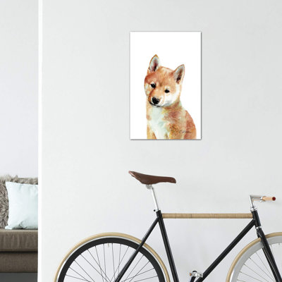 «Shiba Inu Puppy» par Watercolor Luv - reproduction d'art