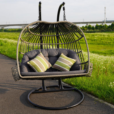 2 Person Swing Chair with Stand