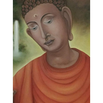 Sangham Saranam - Buddha | Oil On Canvas | By Jolly Sharma