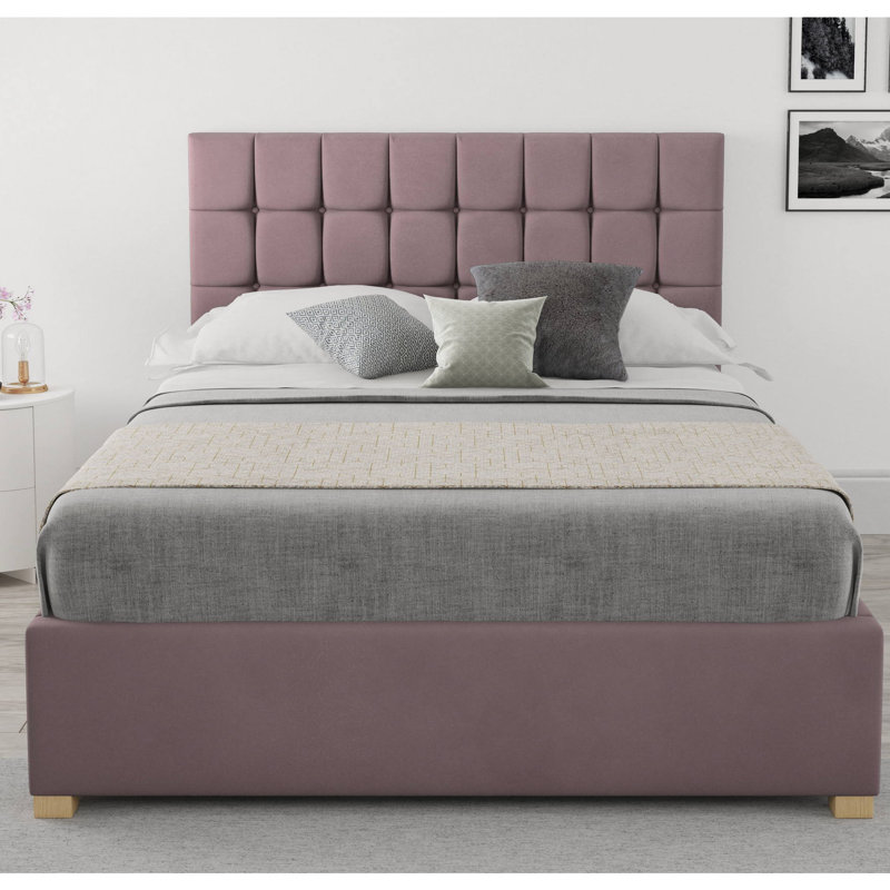 Chevalier Upholstered Ottoman Storage Bed, Super King (6'), Blush