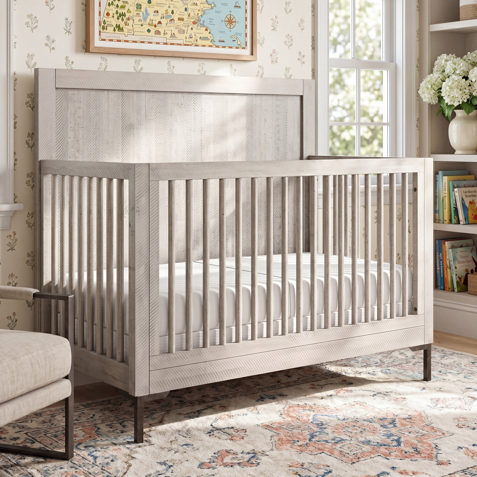 Jeanette 2 -in-1 Convertible Crib