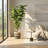 Cattail and Paper Pillar Basket with Integrated Handles