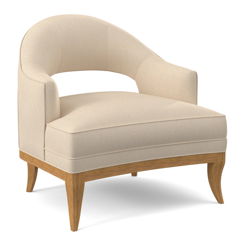 Mariposa Armchair, Amber, Filigree Ivory 100% Polyester
