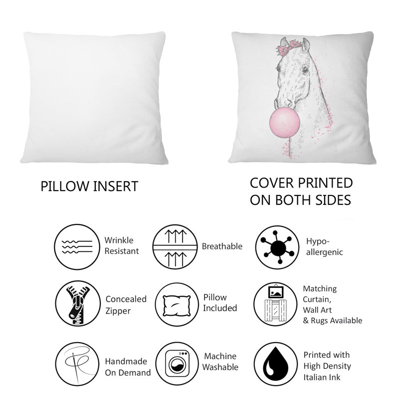 Coussin White Horse