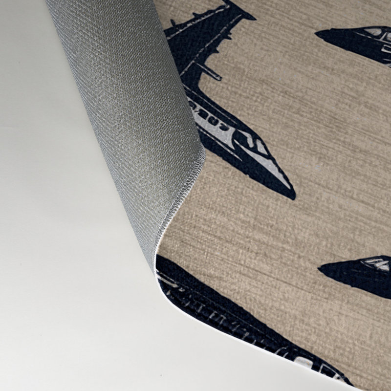 Tapis intérieur et extérieur beige Transport, Rectangle 9 pi x 12 pi