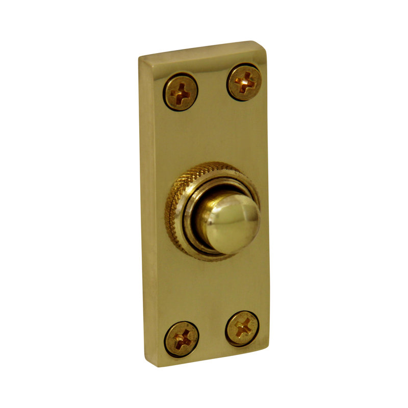 Bouton de porte en laiton, Laiton poli