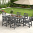 Table et chaises d'extérieur 7 pièces toutes saisons