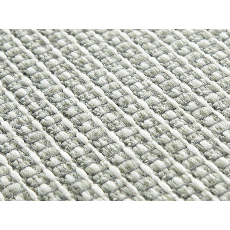 Millau Flatweave Green Indoor/Outdoor Rug, Rectangle 140 x 200cm