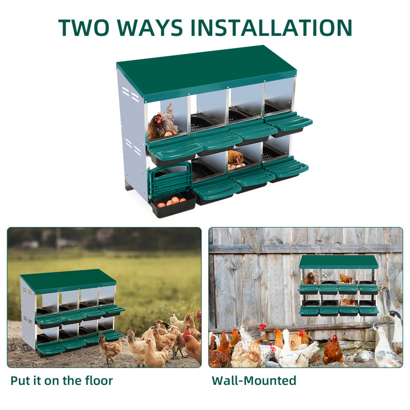 Chicken Nest Box, Chicken Nest Box With Lid To Protect Eggs
