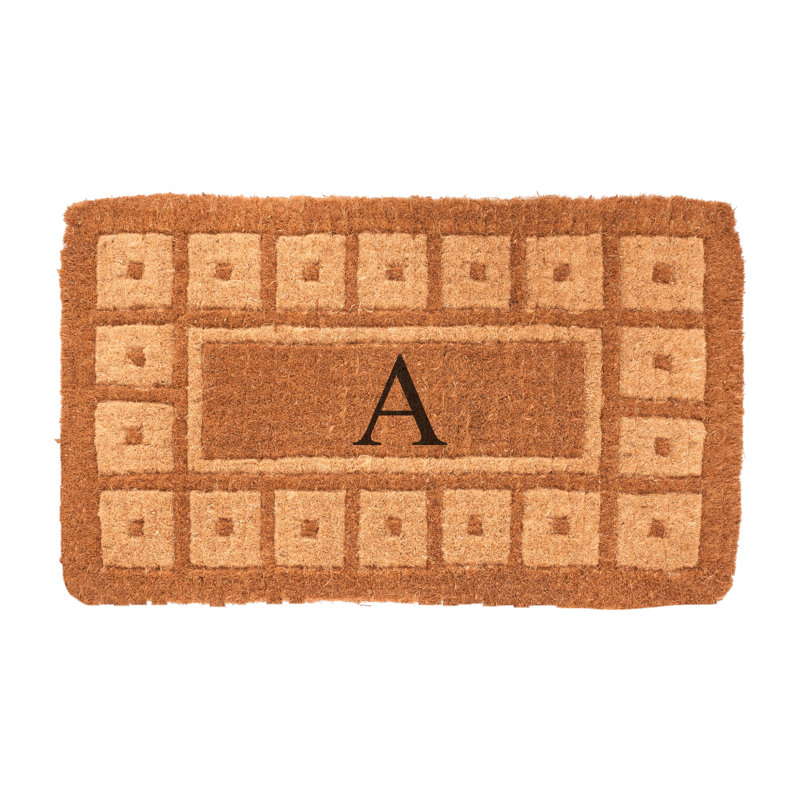 Lynette Geometric Outdoor Doormat, Rectangle 1'6" x 2'6", A