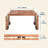 Sofa Arm Table Tray With Phone And Tablet Stand, Perfect Sofa Side Table For Living Room Comfort,(Acacia)