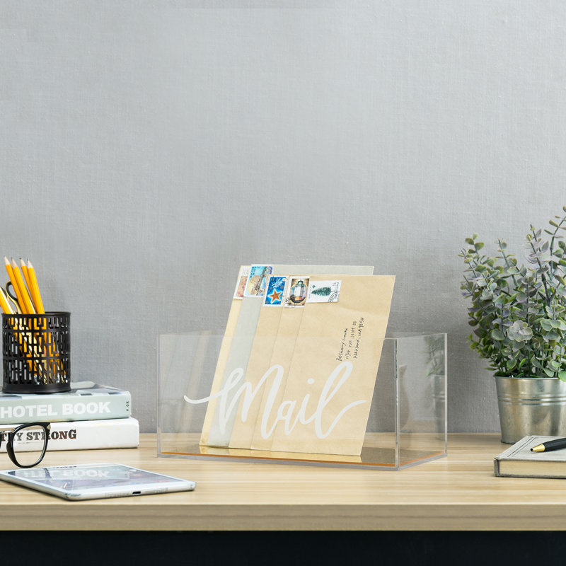 Hemanshu Acrylic Mail Box Desk Organiser