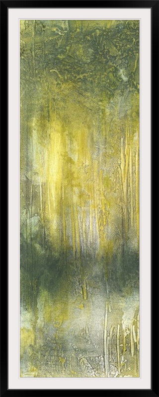 « i » jennifer de la peinture, reproduction d’art Treeline Abstract, H 44 po x l 20 po x P 1 po, Cadre noir