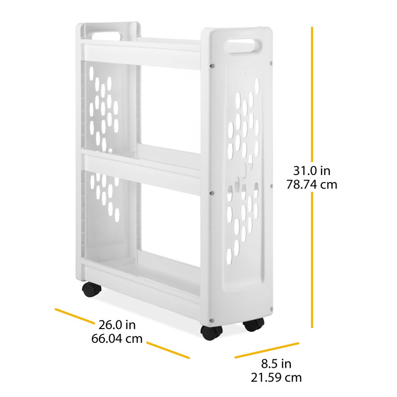 Plastic Laundry Cart with Wheels