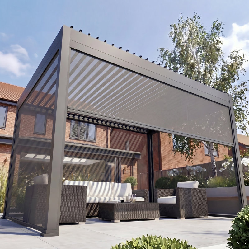 GRDN living Fabric Screen for Pergola, 4m