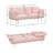 Emerence Modern 70" Teddy Velvet Sofa Soft Cushion Couch with Two Throw Pillows for Living Room and Office-1010173415