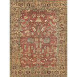 Antique Weave Serapi Wool Oriental Area Rug