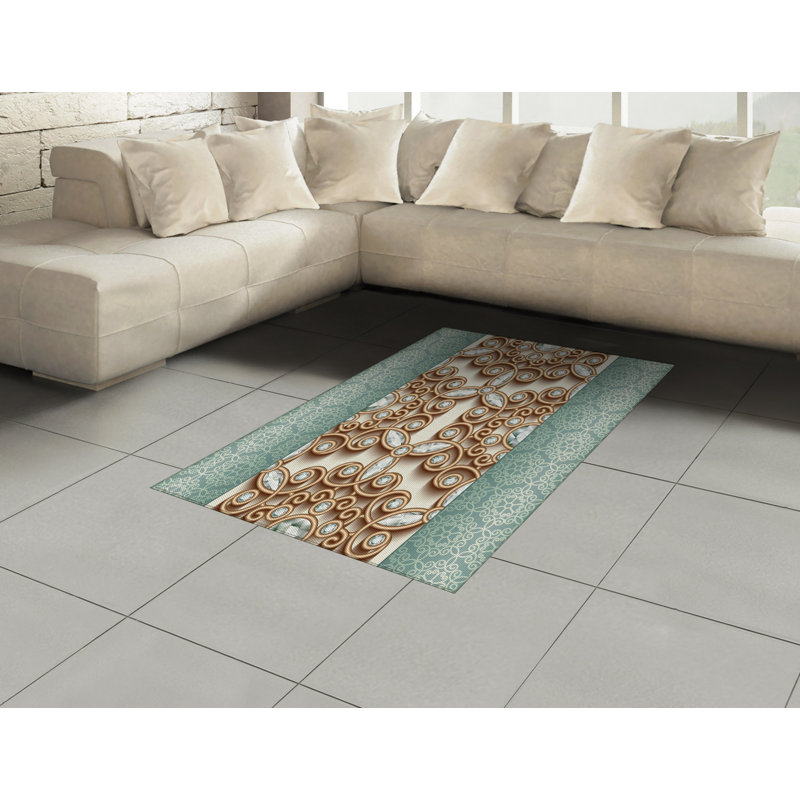 Tapis décoratif Boho, Rectangle— 4 pi x 5 pi 8 po