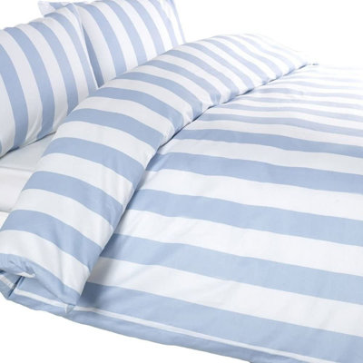 Rockwood Blue and White 100% Cotton Duvet Cover Set