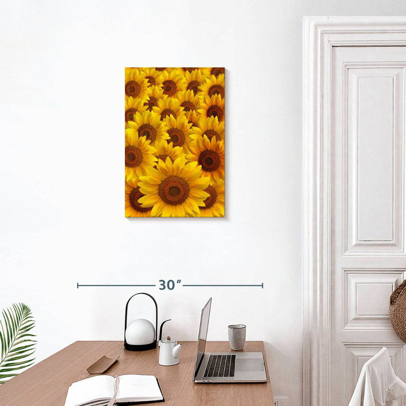 Harnek Sunflower Crowd, 24" H x 16" W