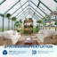 Serre en polycarbonate 8 * 16FT pour l'extérieur, grande serre avec structure à installation rapide-124341989