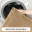 Bath Mat 50 X 80 Cm, Bathroom Mat, Non Slip Bath Mat, Waffle Style, Quick Dry, Absorbent & Machine Washable Toilet Mat, Brown Bathmat