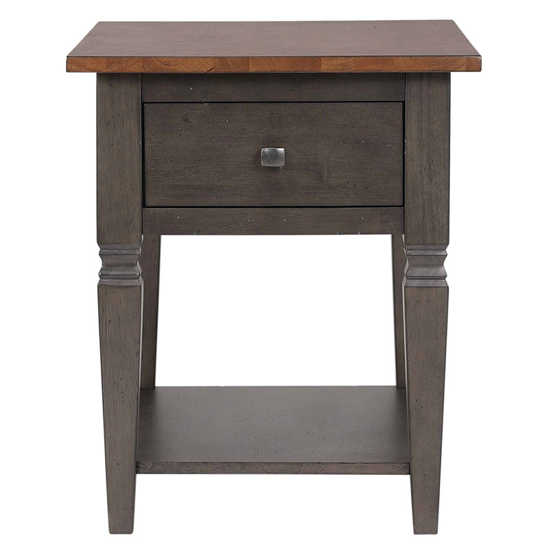 Dakota End Table with Storage, 24" H x 20" W x 24" D