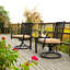 Fauteuil de patio pivotant avec coussin Rybolt
