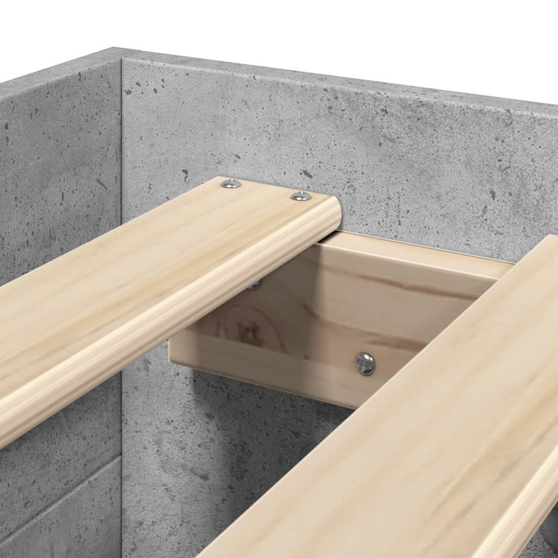 Brucedale Storage Bed, Concrete Grey