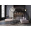 Alayn Nest of 2 Frame Black Coffee Tables with Glass Top