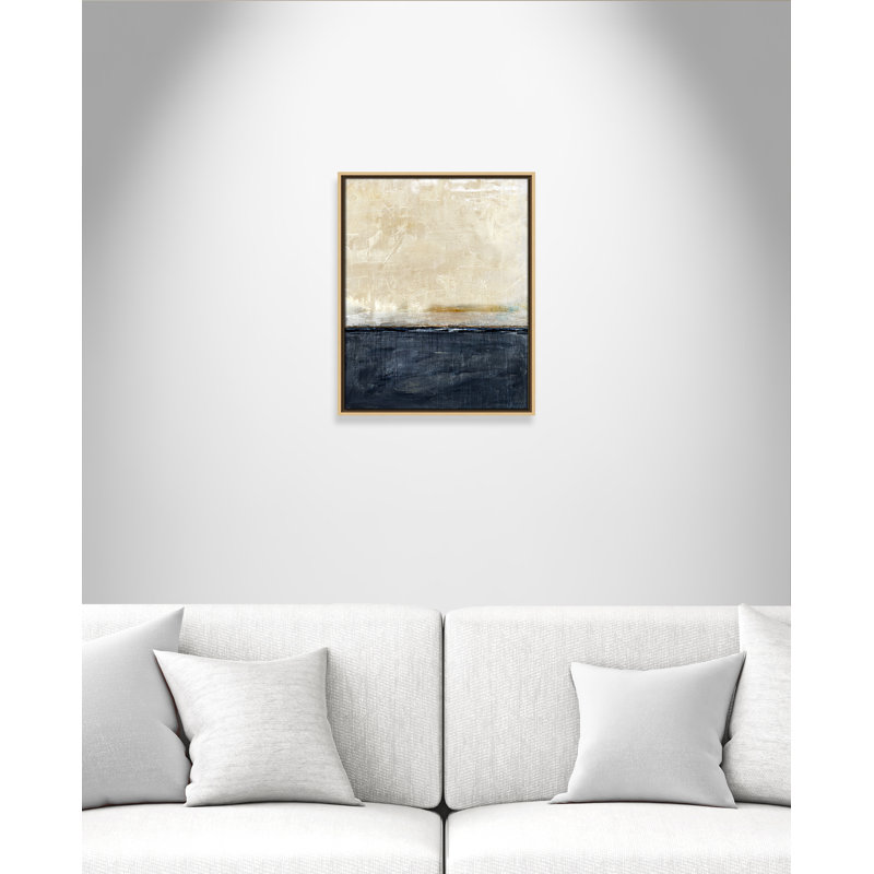 Better Days Navy - Portrait Version Print by Denise Brown, Natural Floater, 17.5'' W x 21.5'' H