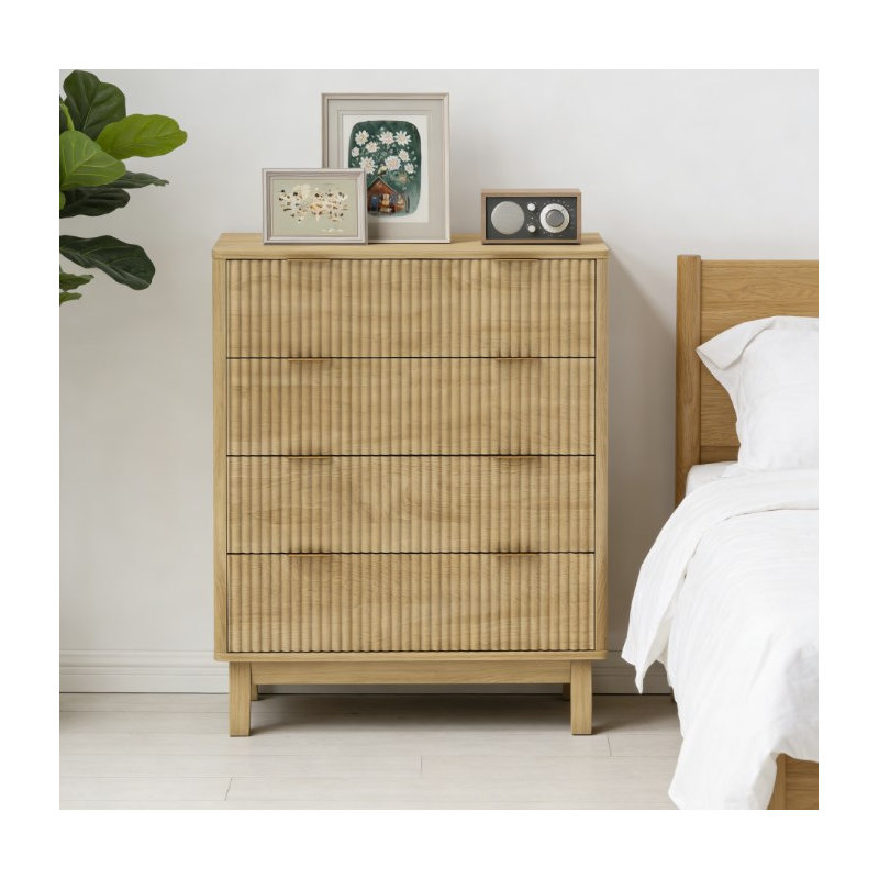 Commode 4 tiroirs pour commode de chambre double | Idée de cadeau