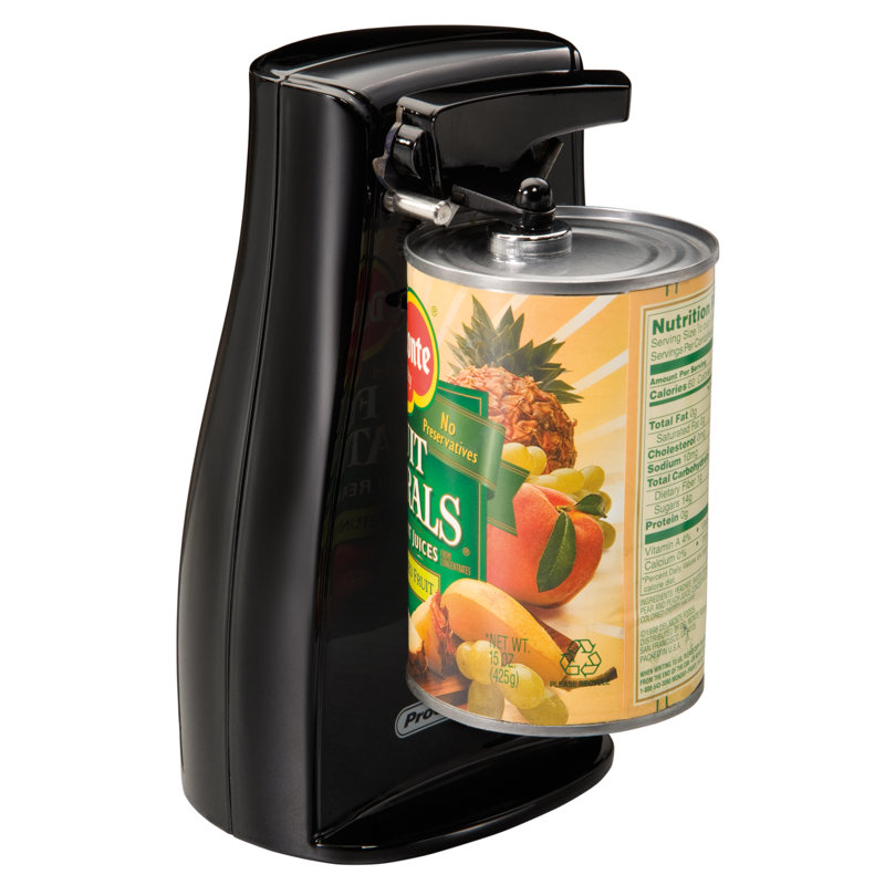 Proctor Silex Black Ergonomic Electric Can Opener