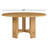 Santo Oak Round Solid Wood Base Dining Table