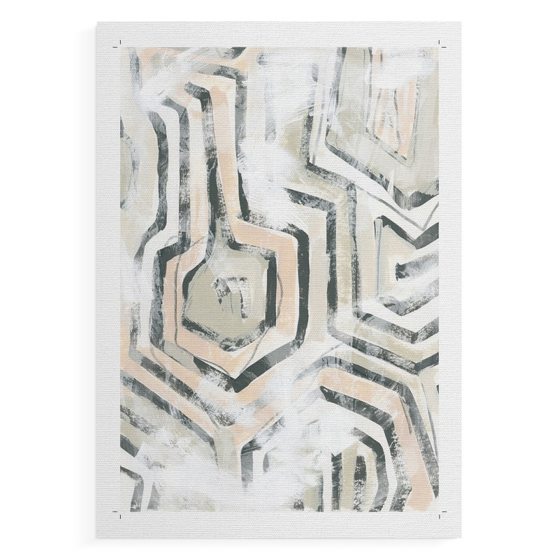 Sand Glyphs I - Impression sur toile seulement - NON-CADRE, H 18 po x l 12 po