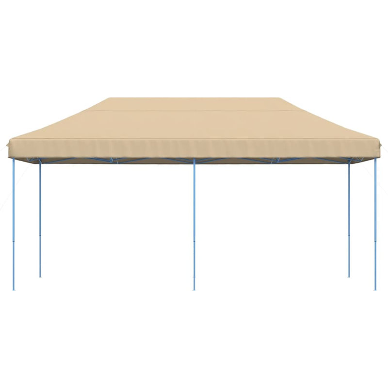 Holasice Steel Pop-Up Gazebo, 315cm H x 580cm W x 292cm D, Blue, Beige