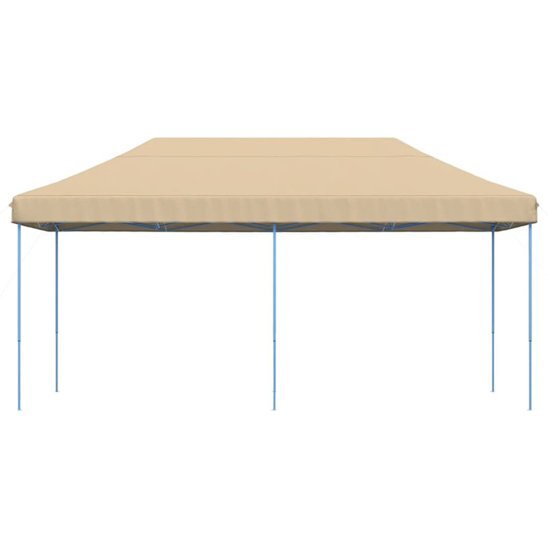 Holasice Steel Pop-Up Gazebo, Blue, Beige, 315cm H x 580cm W x 292cm D