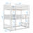Twin-Sized Triple-Deck Rubber  Bunk Bed Fully Outfitted With Ladders And Guardrails-117529671