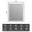  Lunara UL Certified Metal Framed Front Light & Backlit Memory LED Light Bathroom Vanity Mirror with 3 Year Warranty-1999948092