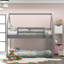 Lit simple superposé simple au-dessus de simple, lit maison avec échelle-1563727046